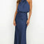 Elegant Women's Maxi Dress in Luxurious Satin