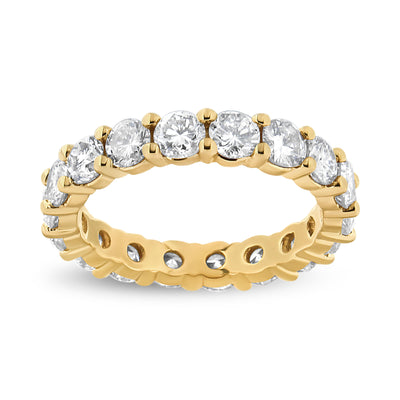 14K Yellow Gold 3.00 Cttw Diamond Eternity Band - Size 7