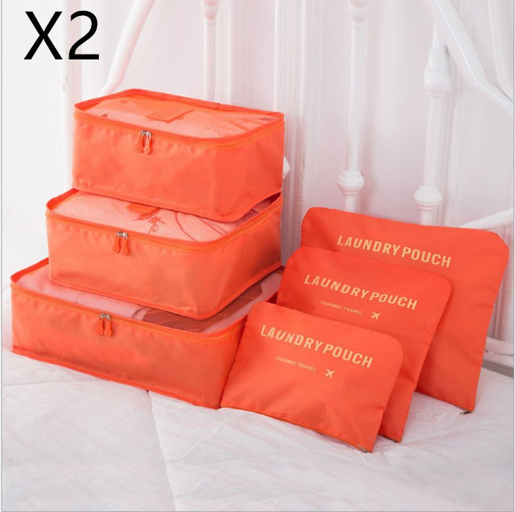 6-Piece Travel Storage Bag Set for Organized Packing