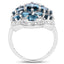 3.72 Carat London Blue Topaz Sterling Silver Engagement Ring