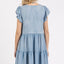 Elegant V-Neck Ruffled Cap Sleeve Mini Dress for Women