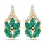 Pendientes de Esmeralda Zambiana y Diamante Blanco de 0.91 Quilates