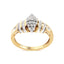 Anillo de Compromiso en Oro Amarillo de 10K con Diamante en Forma de Pera de 1/2 Cttw - Talla 7