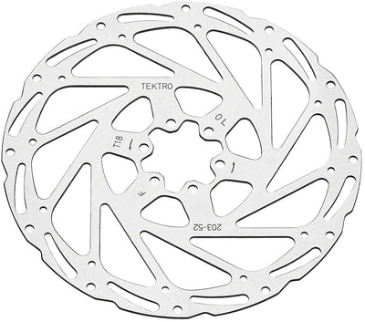 Rotor de disco Tektro TR203-52 - 203 mm 6-bolt para calipers de 2 pistones