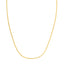 Collar de cadena de cable doble extensible de oro amarillo de 14k
