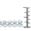 14.11 Carat Genuine Aquamarine Sterling Silver Bracelet