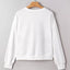 Sudadera suelta con parches de letras de felpa