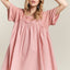 Charming Round Neck Half Sleeve Babydoll Dress