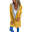 Manteau Cardigan Contrast Élégant pour Femmes avec Capuche