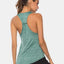 Full Size Scoop Neck Wide Strap Active Tank