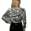 Chic Sequined Cropped Jacket for Stylish Occasions