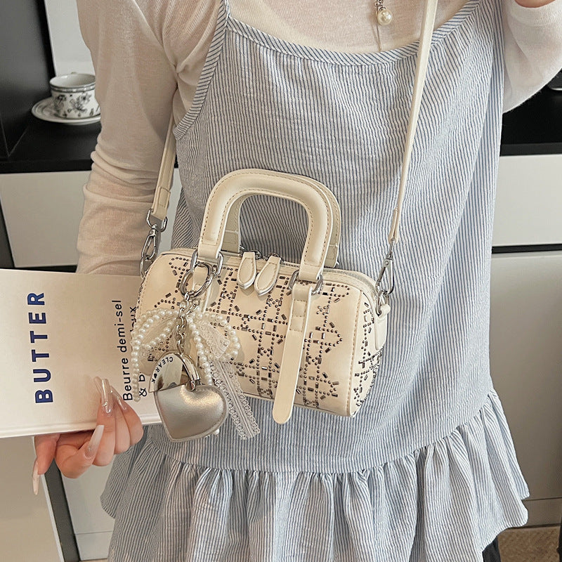 Bolsa Tote Cilíndrica Minimalista Estilo Coreano