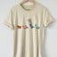 Round-neck Dinosaur Print Short Sleeve T-Shirt