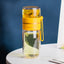 Bouteille d'eau en verre premium avec infuseur à thé