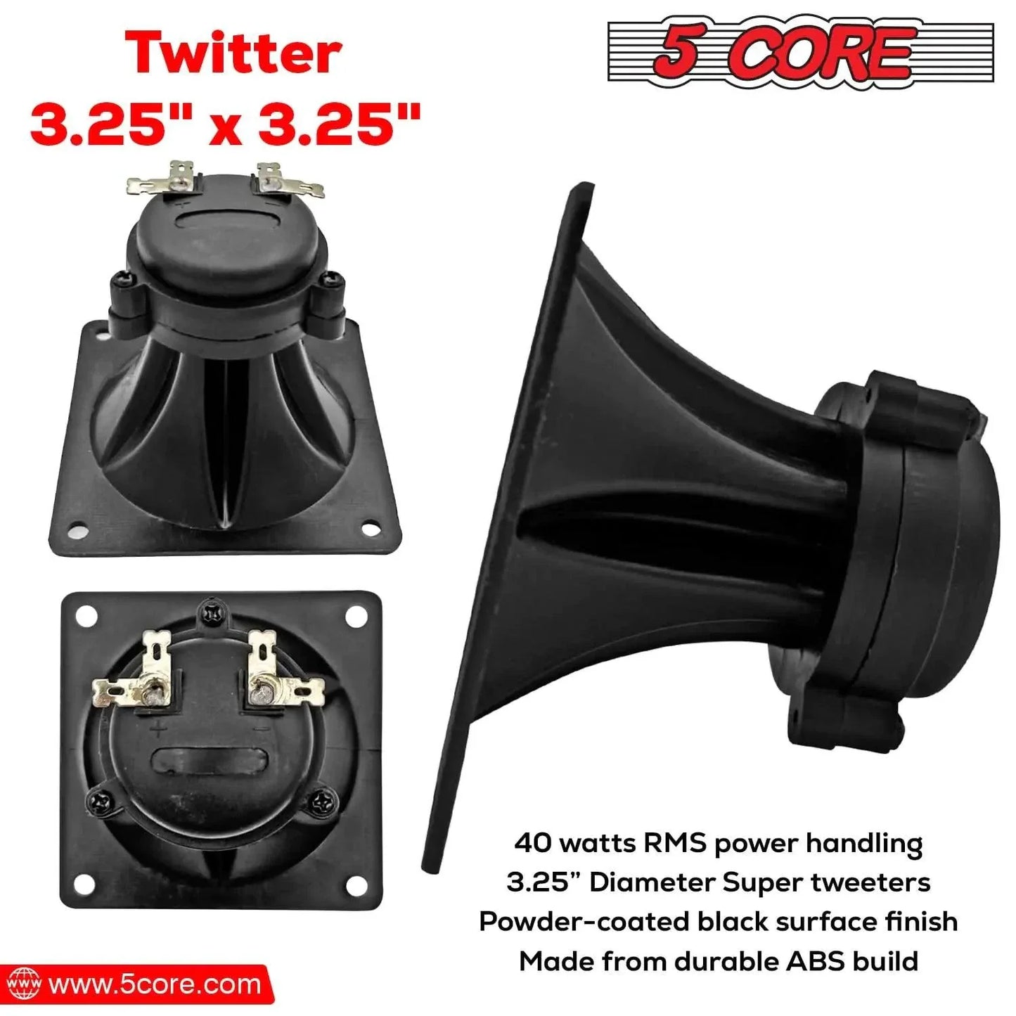 5Core 40W Square Tweeter Driver for Superior Sound