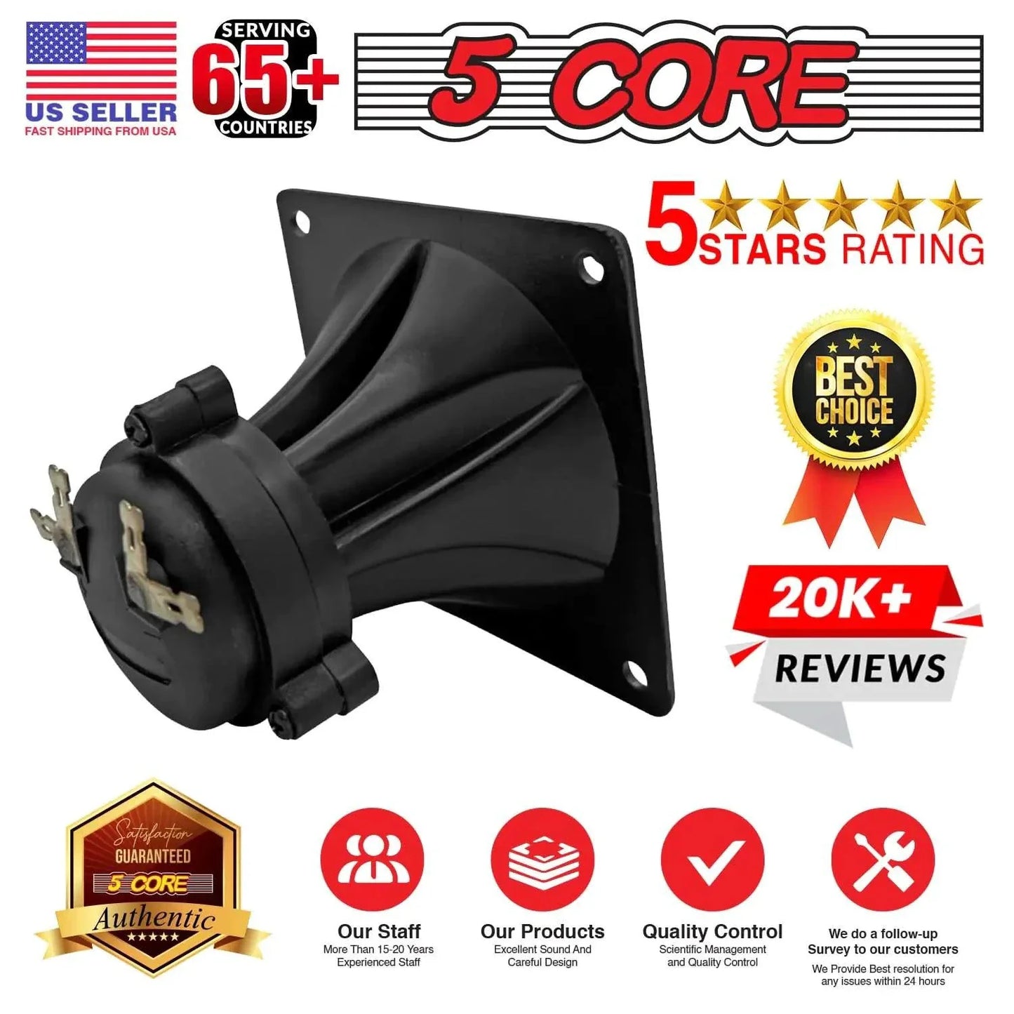 5Core 40W Square Tweeter Driver for Superior Sound