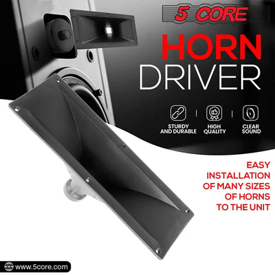5Core Heavy Duty Horn Tweeter 4x10 Universal Fit