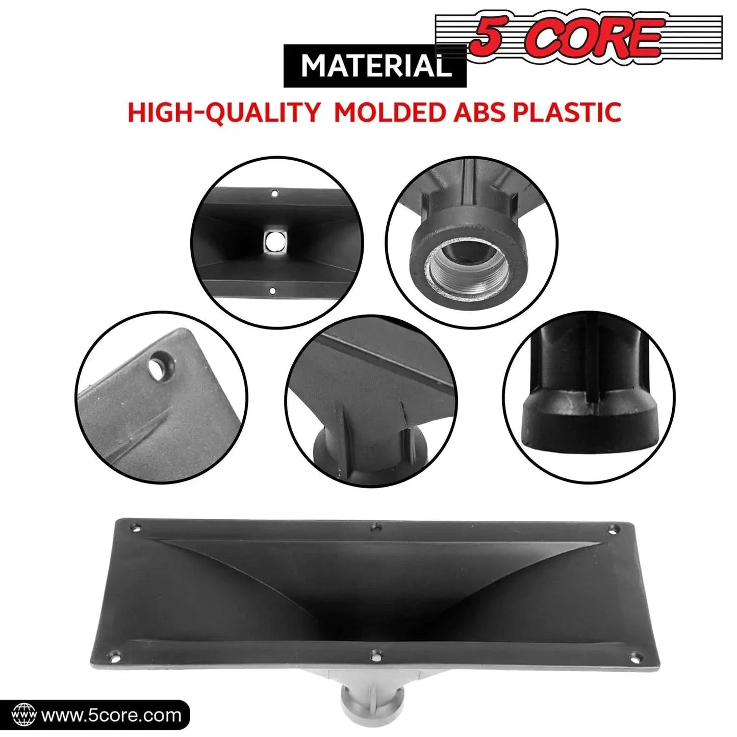 Tweeter de bocina resistente 5Core 4x10 de ajuste universal