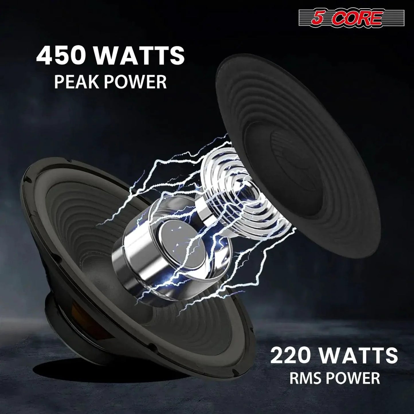 Subwoofer 5Core Max Bass de 15 Pulgadas 450W 4Ohm