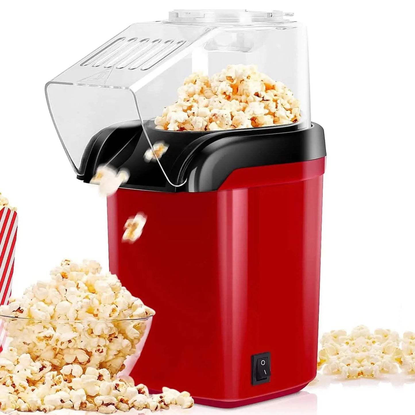 5Core 16 Cup Hot Air Popcorn Maker - Mini Portable Electric Popcorn Machine