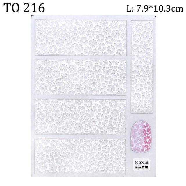 Ensemble de Stickers Ongles 5D - Designs Hivernaux Charmants