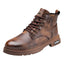 Bottes Martin : Chaussures décontractées mi-hautes à semelle épaisse