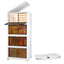 4-Tier Foldable Storage Bins with Magnetic Doors & Wheels