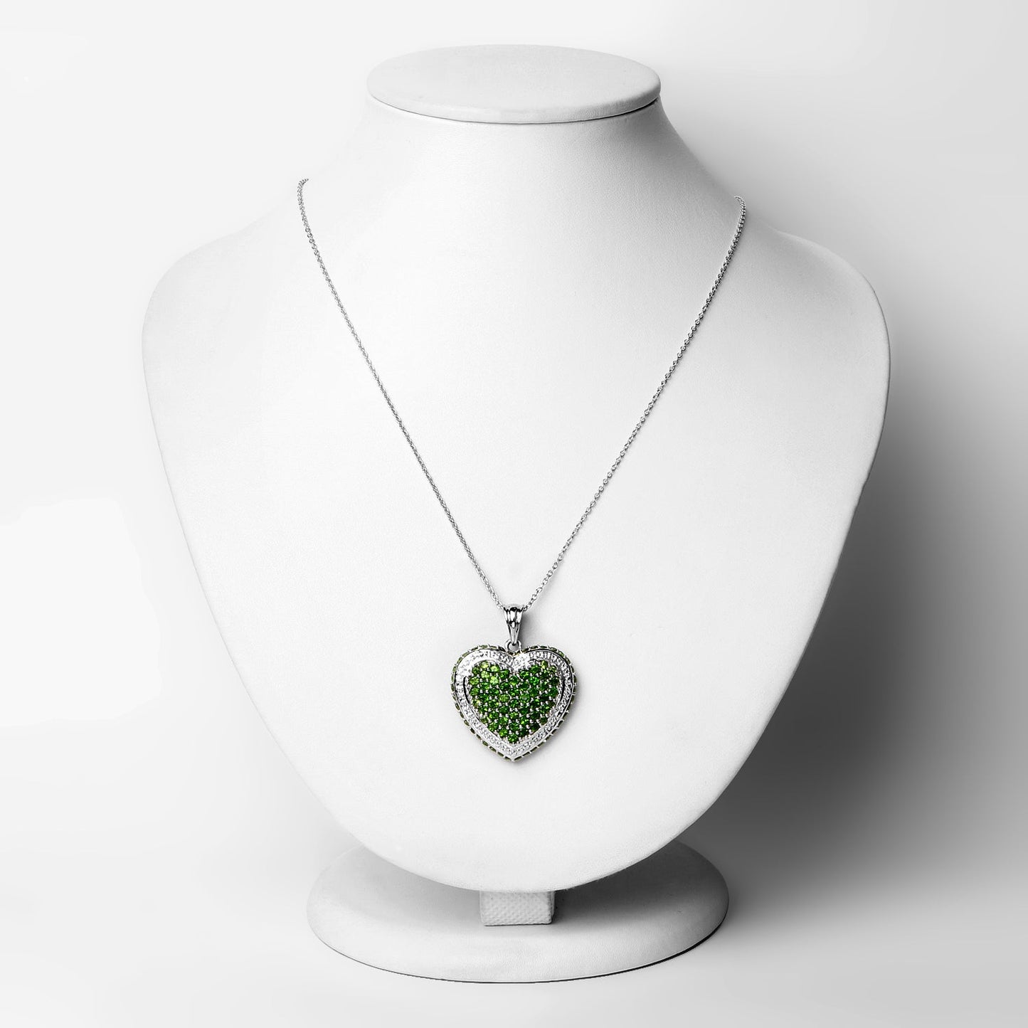 4.62 Carat Genuine Chrome Diopside Sterling Silver Pendant