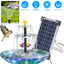 3-Tier Solar Bird Bath Fountain with Colorful LED Lights