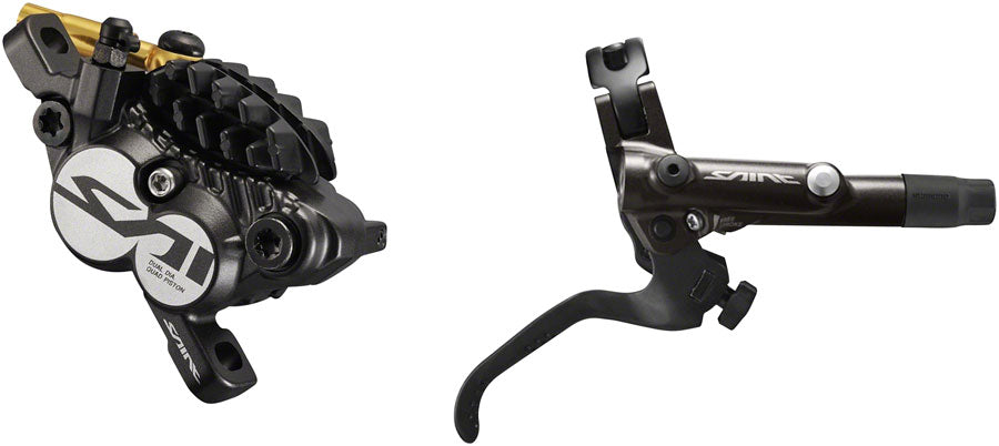 Palanca de freno hidráulica trasera Shimano Saint BL-M820-B con almohadillas metálicas