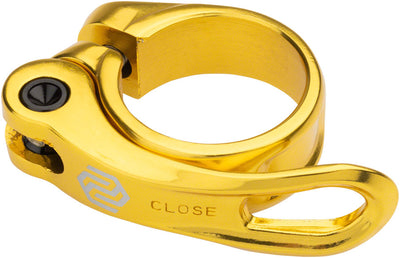 Promax QR-1 Seatpost Clamp - 31.8mm Quick Release Gold