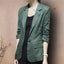 Korean-Style Casual Cotton-Linen Suit Jacket