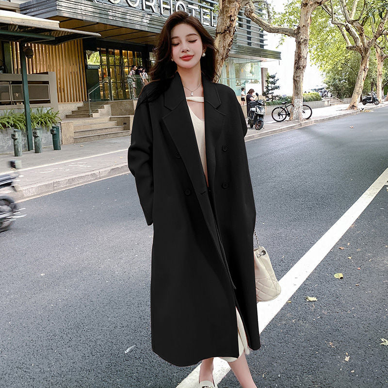 Manteau en Cachemire et Laine Double-Face pour Femmes