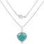 Pendentif en argent sterling avec amazonite et tanzanite de 9,79 carats