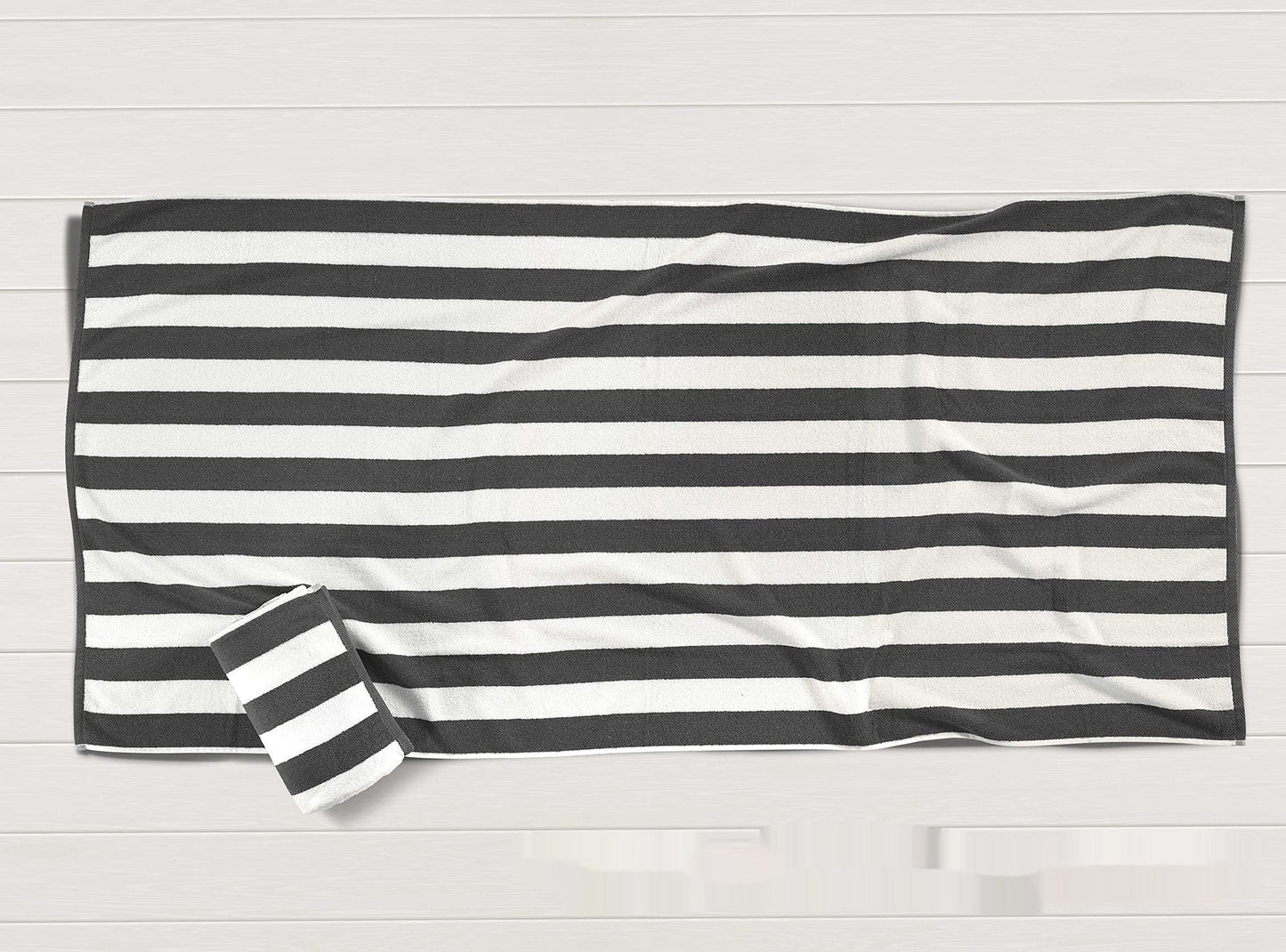 Quick-Drying Striped Cotton Beach Towel