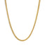 Collier en chaîne cubaine de Miami classique en or jaune 14K semi-solide - 22 pouces