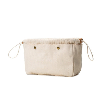 Cotton Canvas Travel Organizer Bag for Makeup