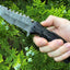 Urban Tactical Folding Knife – 8" Premium Damascus Steel Blade with Pakka Wood Grip - Korvel