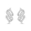 Pendientes de Diamante Blanco Genuino de 0.68 Quilates en Oro Blanco de 14K