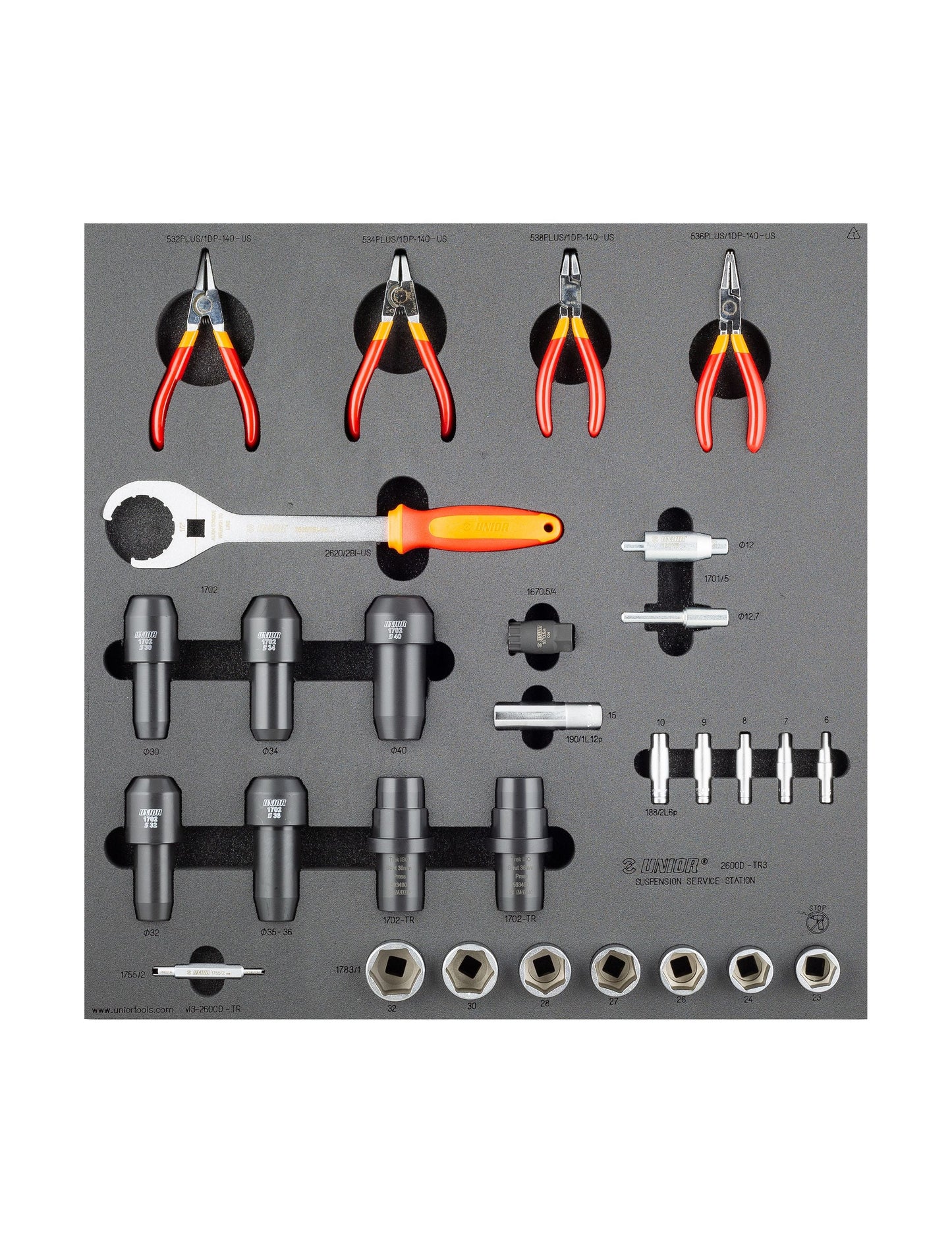 Unior Suspension Overhaul Drawer 3 V2 Black Tool Set
