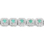 Pulsera de Esmeralda Genuina de 2.40 Quilates en Plata Esterlina .925