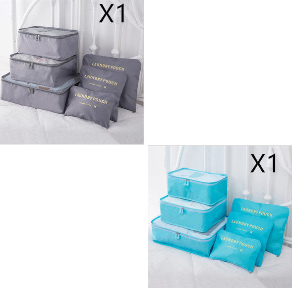 6-Piece Travel Storage Bag Set for Organized Packing