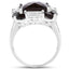 7.43 Carat Smoky Quartz & White Topaz Sterling Silver Ring