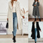 Elegant Long Sleeve Hooded Wool Women's Overcoat