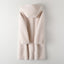 Elegant Women's Hooded Lambswool Coat