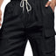 Men's Plus Size Cargo Shorts with Drawstring Waist