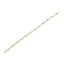 Pulsera de Infinito de Diamantes de Plata Esterlina Bañada en Oro Amarillo de 10k - Tamaño 7.25"