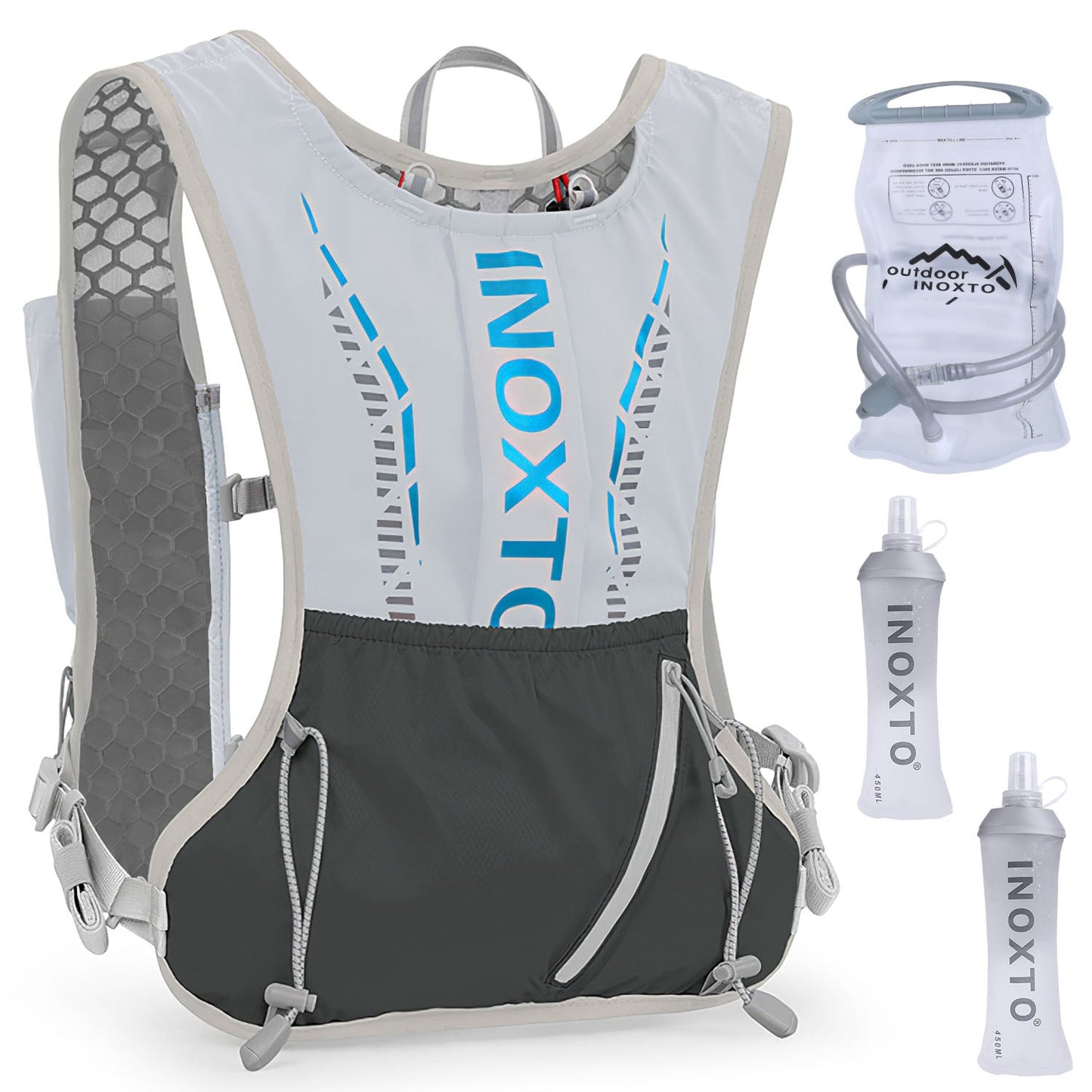 Chaleco de Hidratación Deportivo Gbruno con Bolsa de 50oz para Actividades al Aire Libre