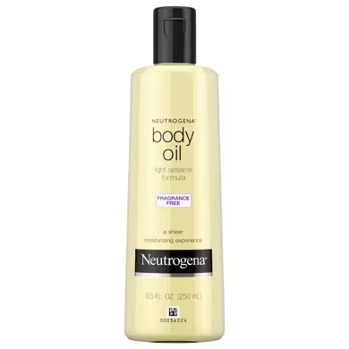 Neutrogena Fragrance-Free Body Oil, Light Sesame Formula 8.5 Oz