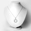 Pendentif en aigue-marine et topaze blanche de 1,10 carat en argent sterling